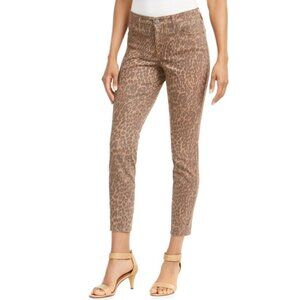 NWT $49 STYLE & CO Tummy Control Curvy Skinny Jeans Puma Print Mid-Rise